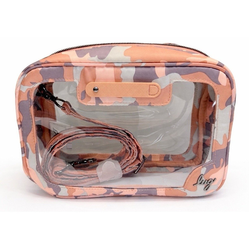Lug Carriage Clearview Crossbody Bag Camo Rose, Stadium Concert Clear Bag